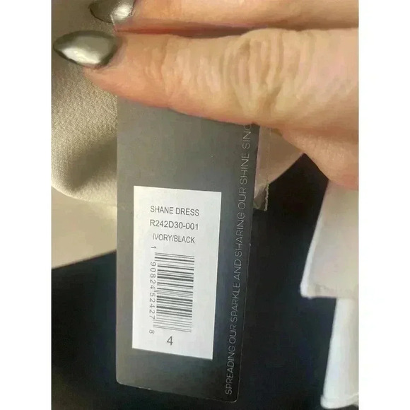 NWT Sachin & Babi One-Shoulder Shane stretch crepe asymmetric dress gown 4/6 - Picture 12 of 13